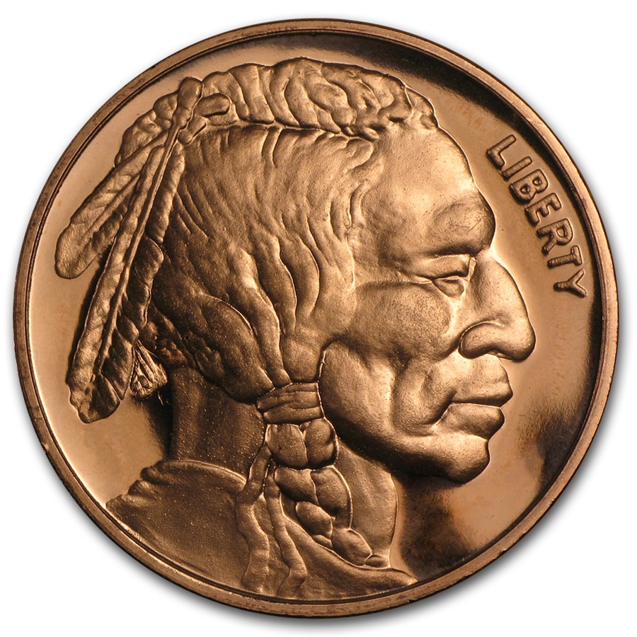 1 oz Copper Round - Indian Head