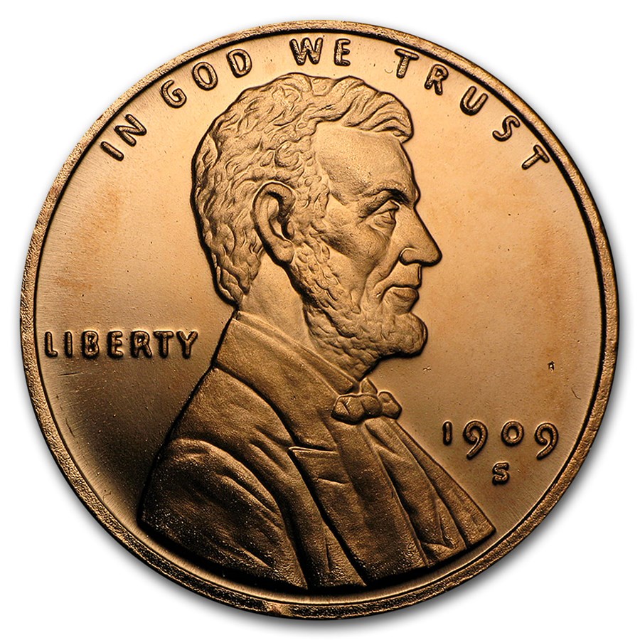 1 oz Copper Round - Lincoln Wheat Cent