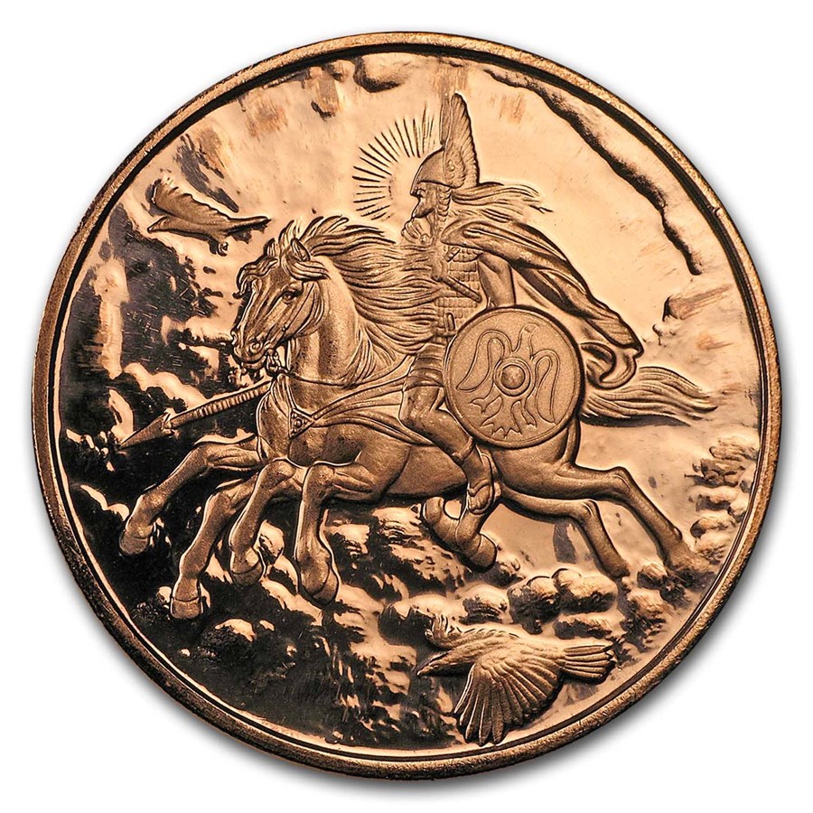 1 oz Copper Round - Nordic Creatures: Sleipnir