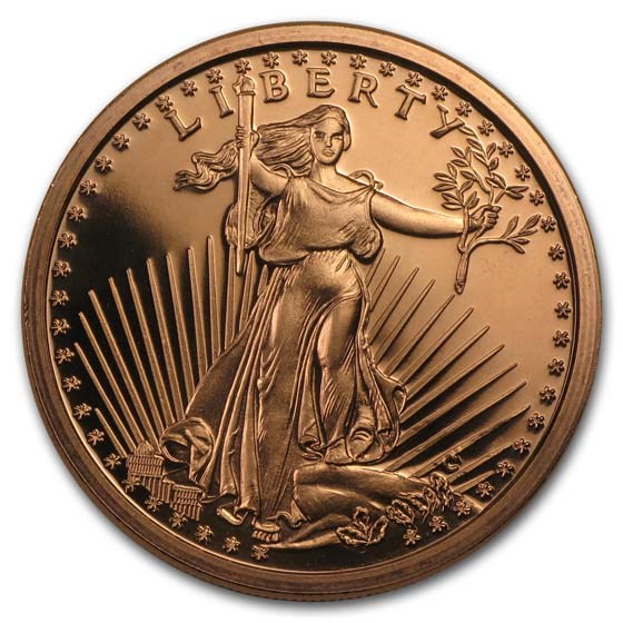 1 oz Copper Round - Saint-Gaudens