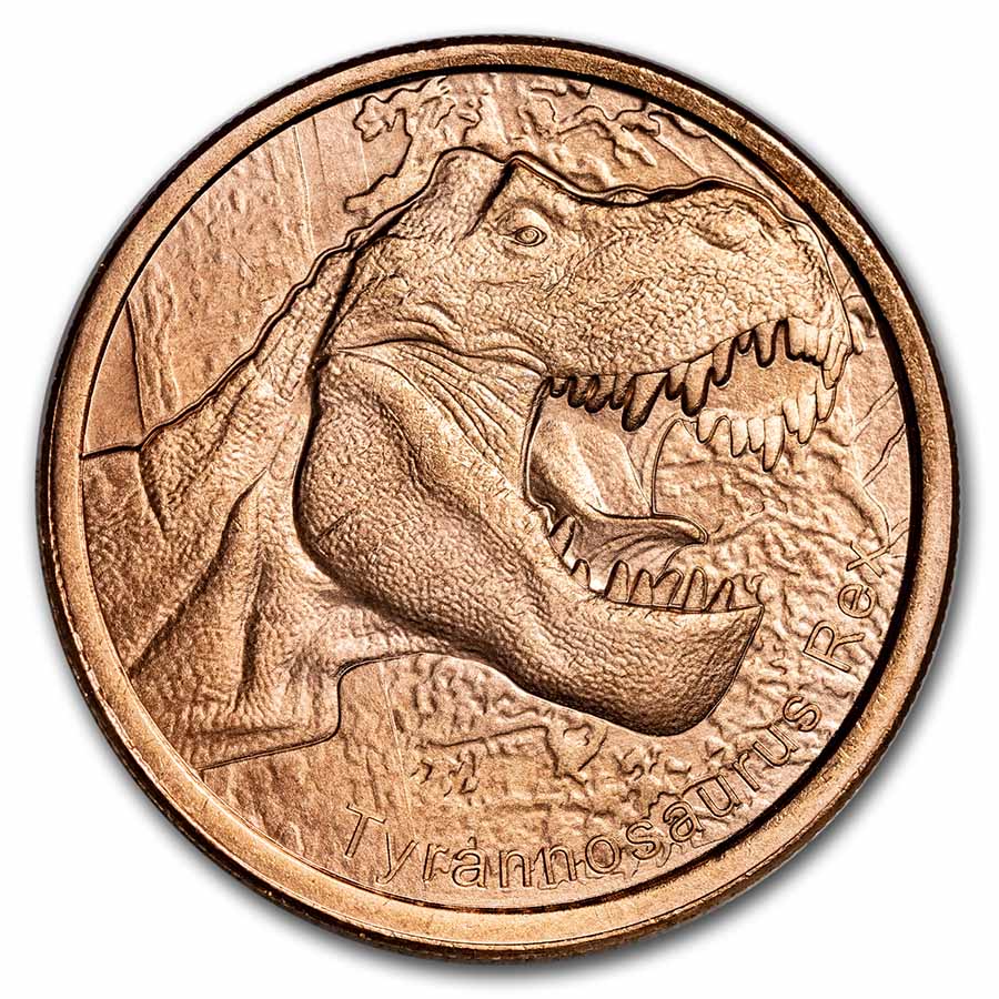 1 oz Copper Round - Tyrannosaurus Rex