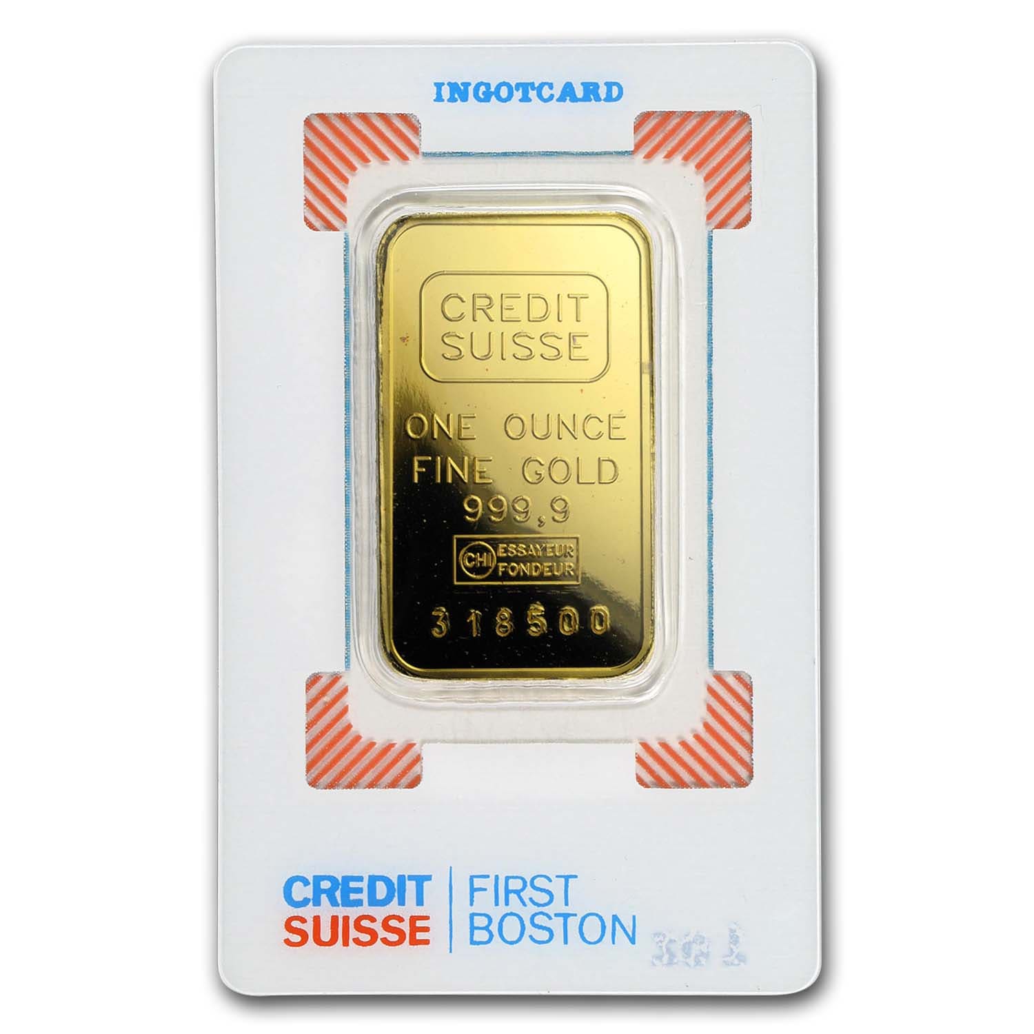 1 ounce credit suisse gold bar