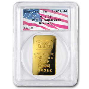 credit suisse gold bar official site