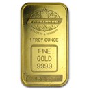 1 oz Gold Bar - Engelhard (Tall, Maple Design, Smooth Border)