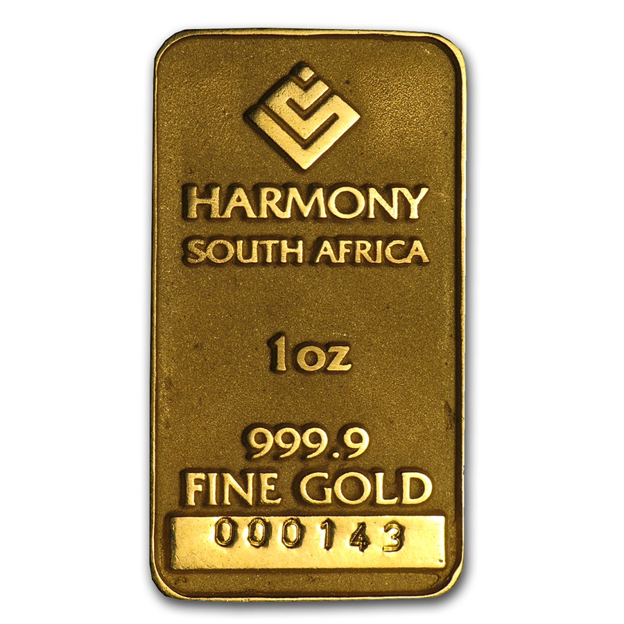 1 oz Gold Bar - Harmony