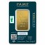 1 oz Gold Bar - PAMP Lady Fortuna 45th Anniversary (In Assay)