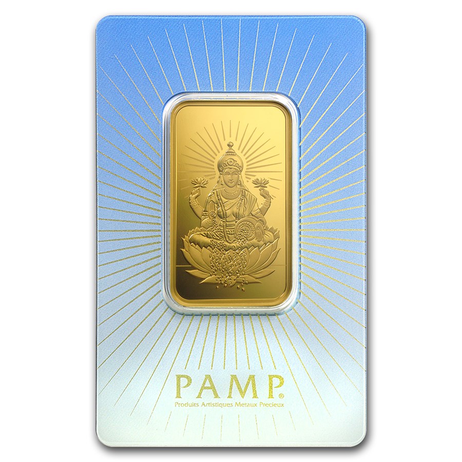 1 oz Gold Bar - PAMP Suisse Religious Series (Lakshmi)