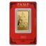 1 oz Gold Bar - PAMP Suisse Year of the Rabbit (In Assay)