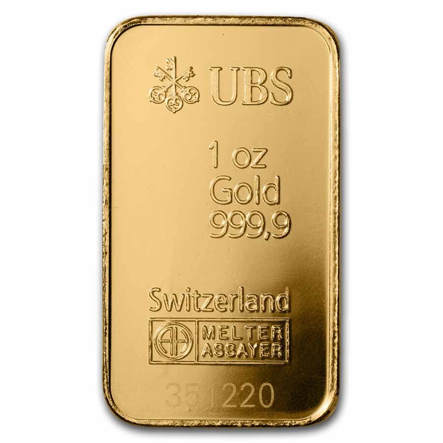 Buy 1 oz Gold  Bar UBS  Hologram w o Assay APMEX