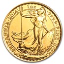 1 oz Gold Britannia BU (Random Year, Abrasions)