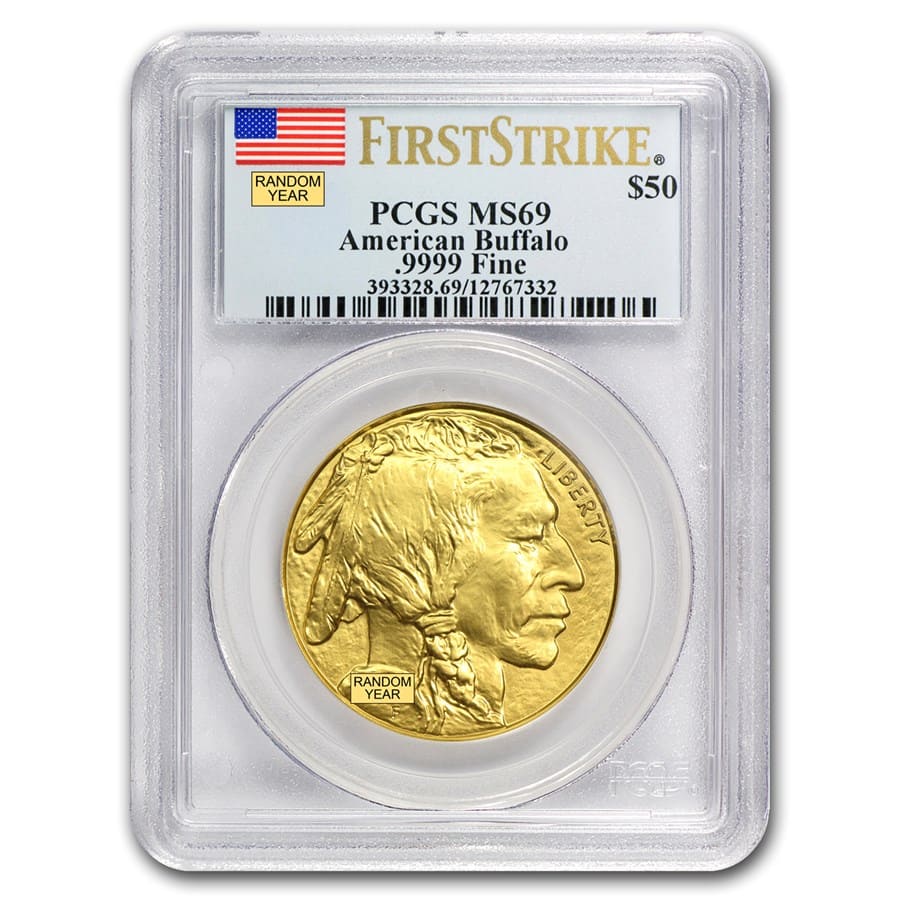 Buy 1 oz Gold Buffalo MS-69 PCGS (Random Year) | APMEX