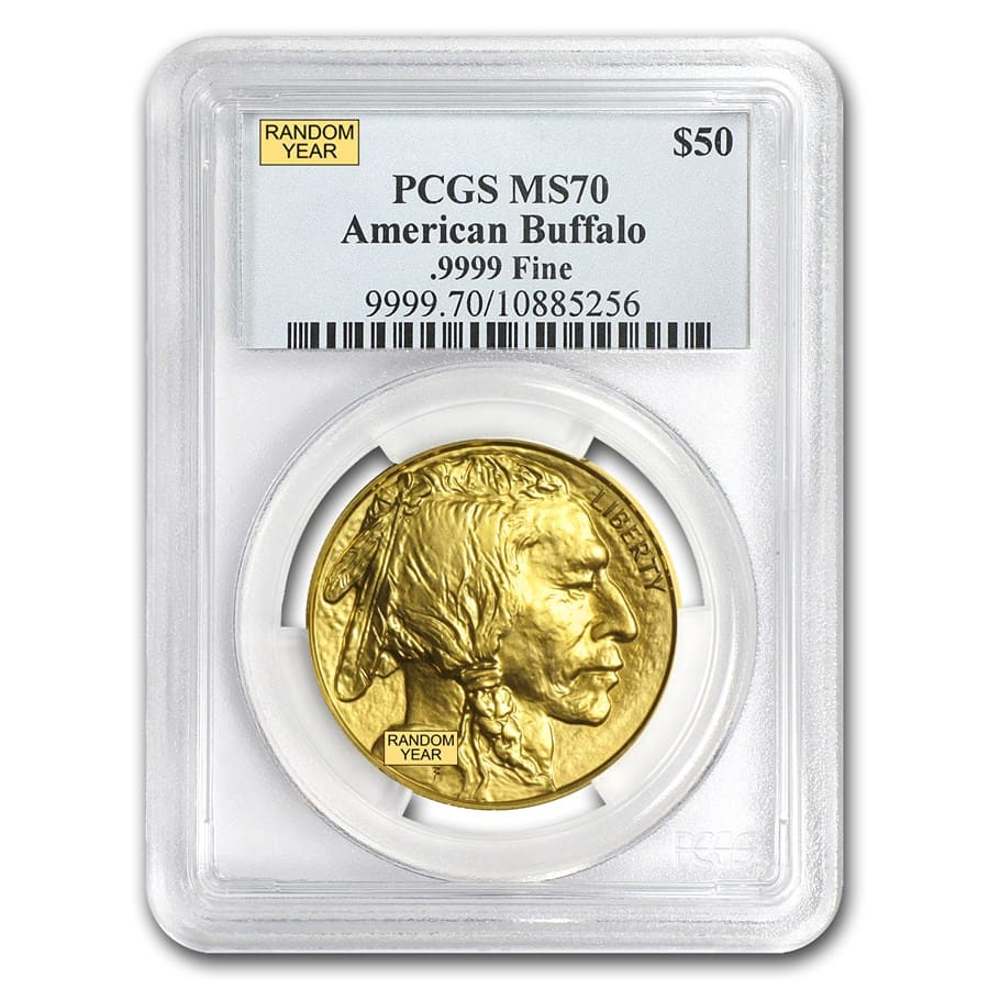Buy 1 oz Gold Buffalo MS-70 PCGS (Random Year) | APMEX