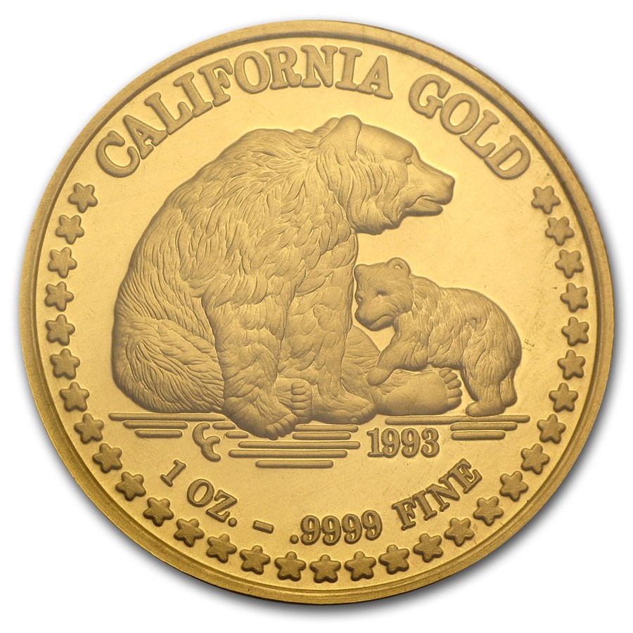 1 oz Gold Round - Great Seal of California
