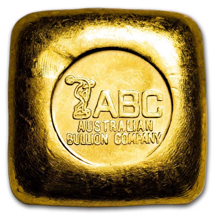 1 oz Gold Square - Australian Bullion Co. (Vintage, Poured)