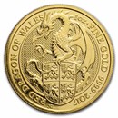 1 oz Great Britain Gold Queen's Beasts BU (Random Year)