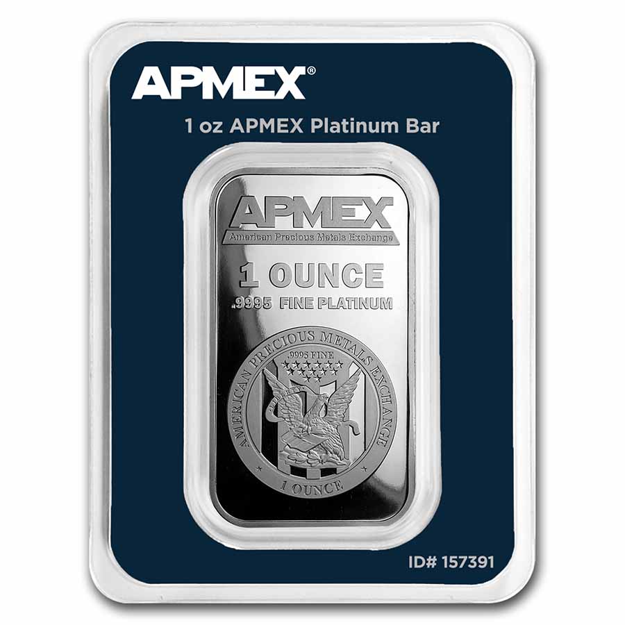 Buy 1 Oz Platinum Bar - APMEX (In TEP) | APMEX