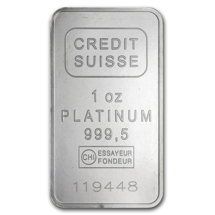 1 oz .999 Platinum Bar – The Truman Company