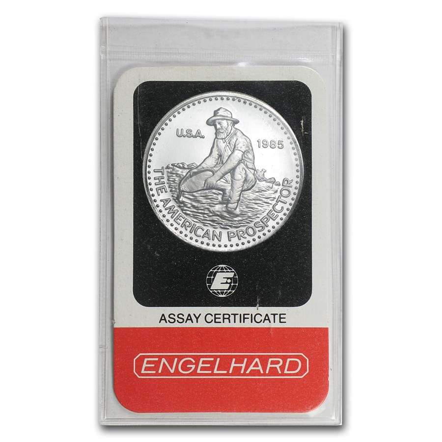 1 oz Platinum Round - Engelhard Prospector (In Assay)