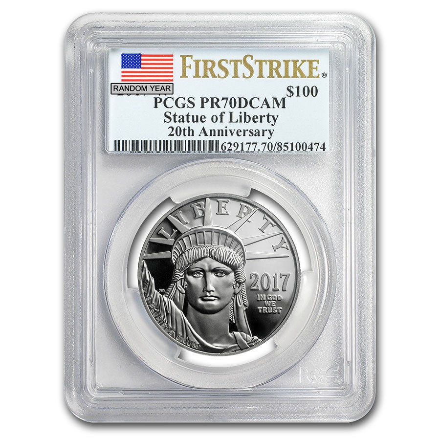 1 oz Proof American Platinum Eagle PR-70 PCGS (Random Year)