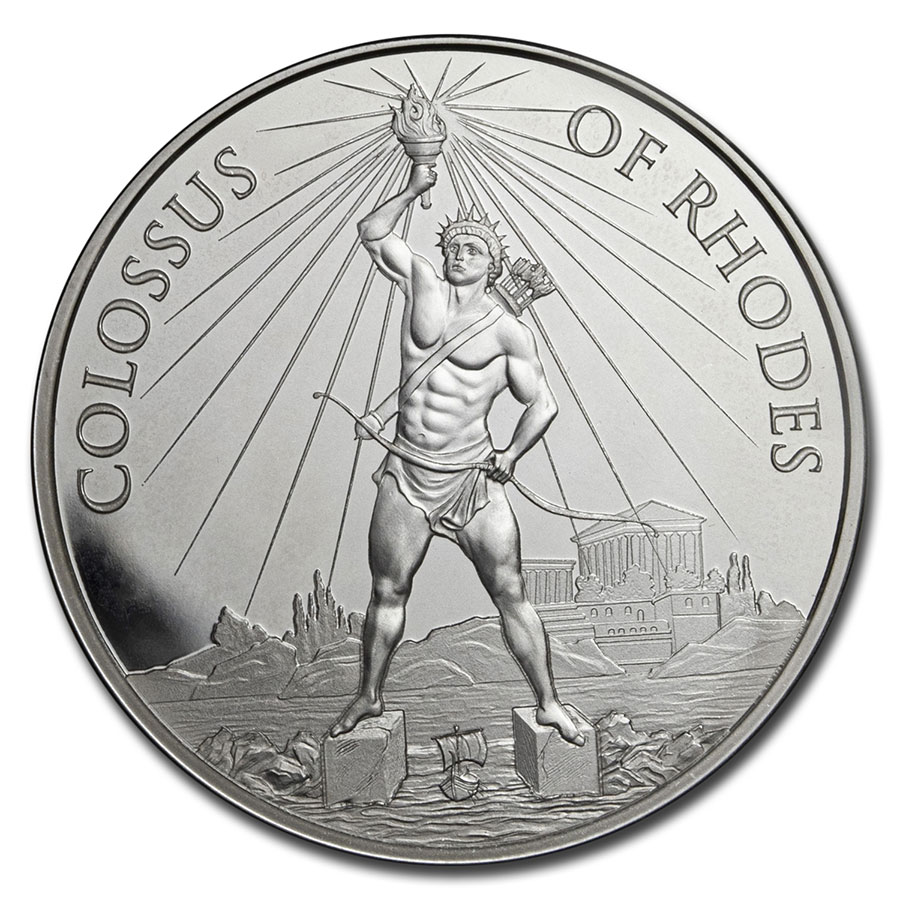 Buy 1 oz Ag 7 Wonders of the Anc World Col of Rhodes | APMEX