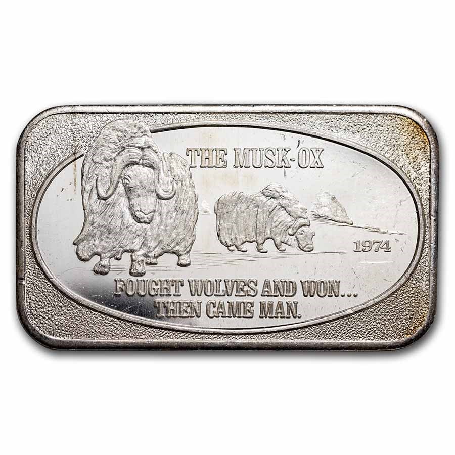 1 oz Silver Art Bar - U.S. Silver Corporation (Random Motif)