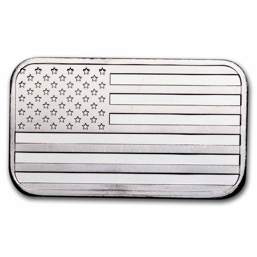 Buy 1 oz Silver Bar - American Flag Design | APMEX