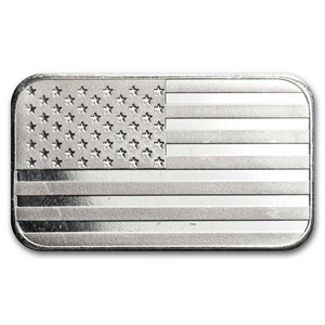 Buy 1 oz Silver Bar - American Flag Design | APMEX