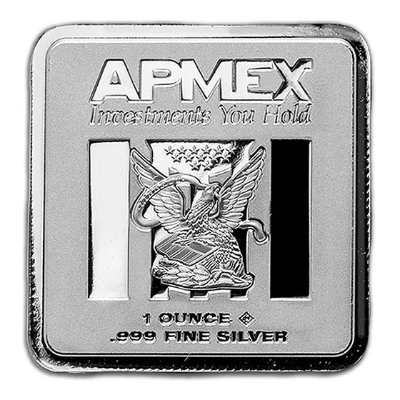 Buy 1 Oz Silver Bar | Geiger-Designed Square | APMEX