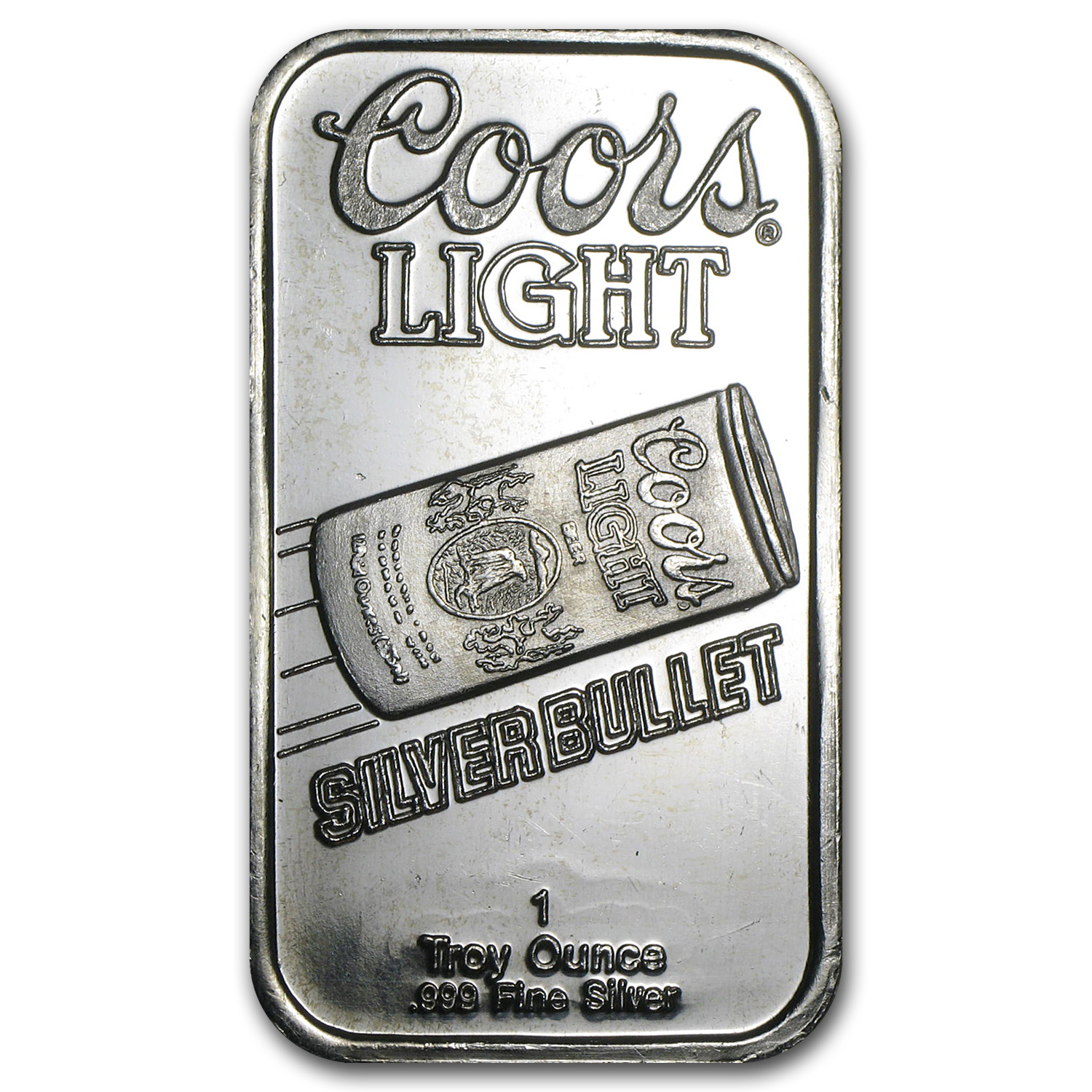 Buy 1 oz Silver Bar - Coors Light Silver Bullet | APMEX