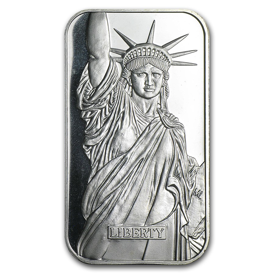 Buy 1 oz Silver Bar - Engelhard (Liberty Trade, MTB) | APMEX