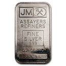 1 oz Silver Bar - Johnson Matthey (Plain Back)