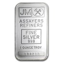 1 oz Silver Bar - Johnson Matthey (Sealed/Plain Back)