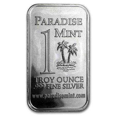 Buy 1 oz Silver Bar - Paradise Mint