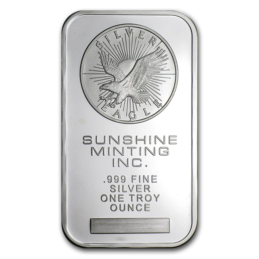 1 oz Silver Bar - Sunshine (Original)