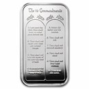 1 oz Silver Bar - Ten Commandments