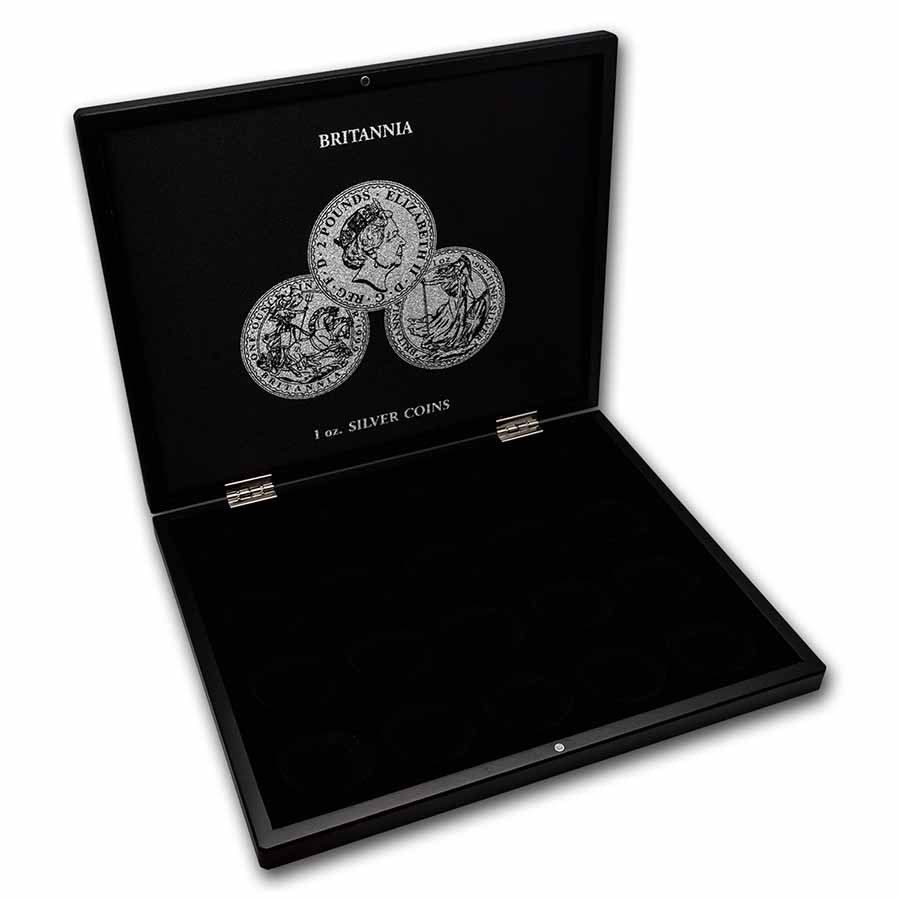 1 oz Silver Britannia 20-Piece Black Presentation Box