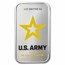 1 oz Silver Colorized Bar - U.S. Army Logo (New) (In TEP)
