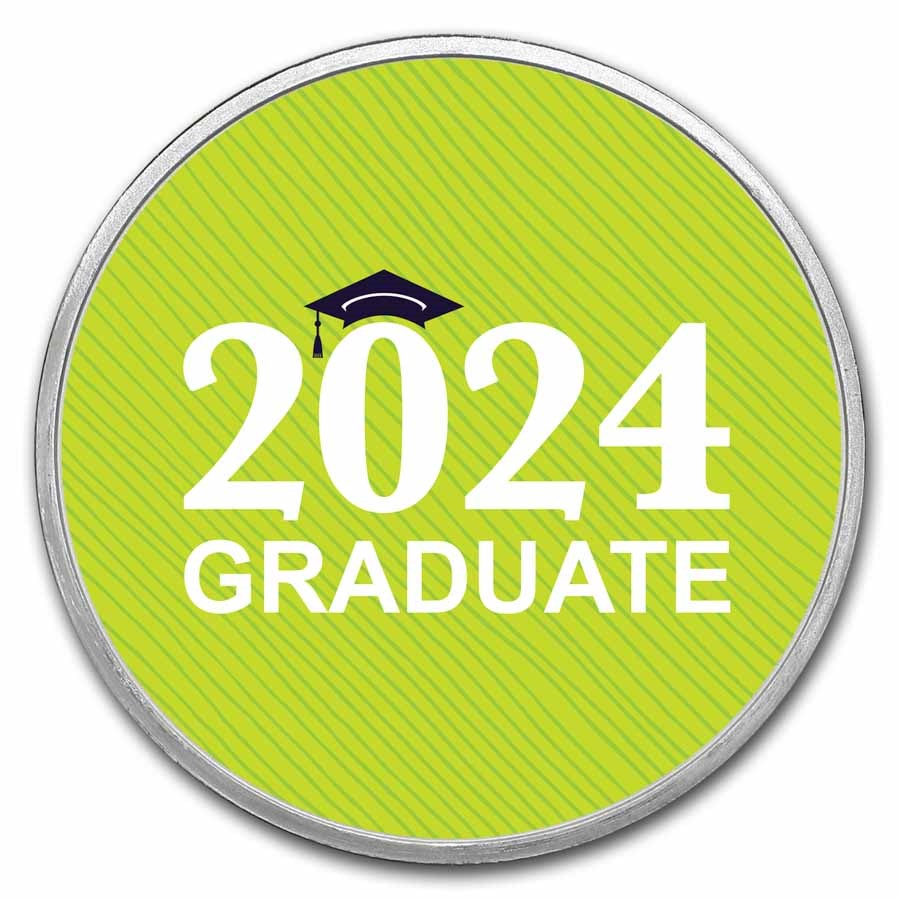1 oz Silver Colorized Round - APMEX (2023 Graduate)