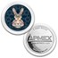 1 oz Silver Colorized Round - APMEX (Geometric Easter Bunny)