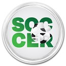 1 oz Silver Colorized Round - APMEX (Soccer, Silhouette)