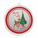 1 oz Silver Colorized Round - Deer & Tree "Season of Joy"