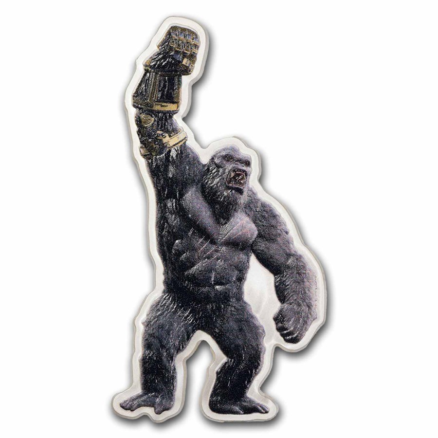 1 oz Silver - Godzilla x Kong - Kong Shaped
