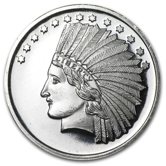 Buy 1 oz Silver Round - $10.00 Indian Head (Replica) | APMEX