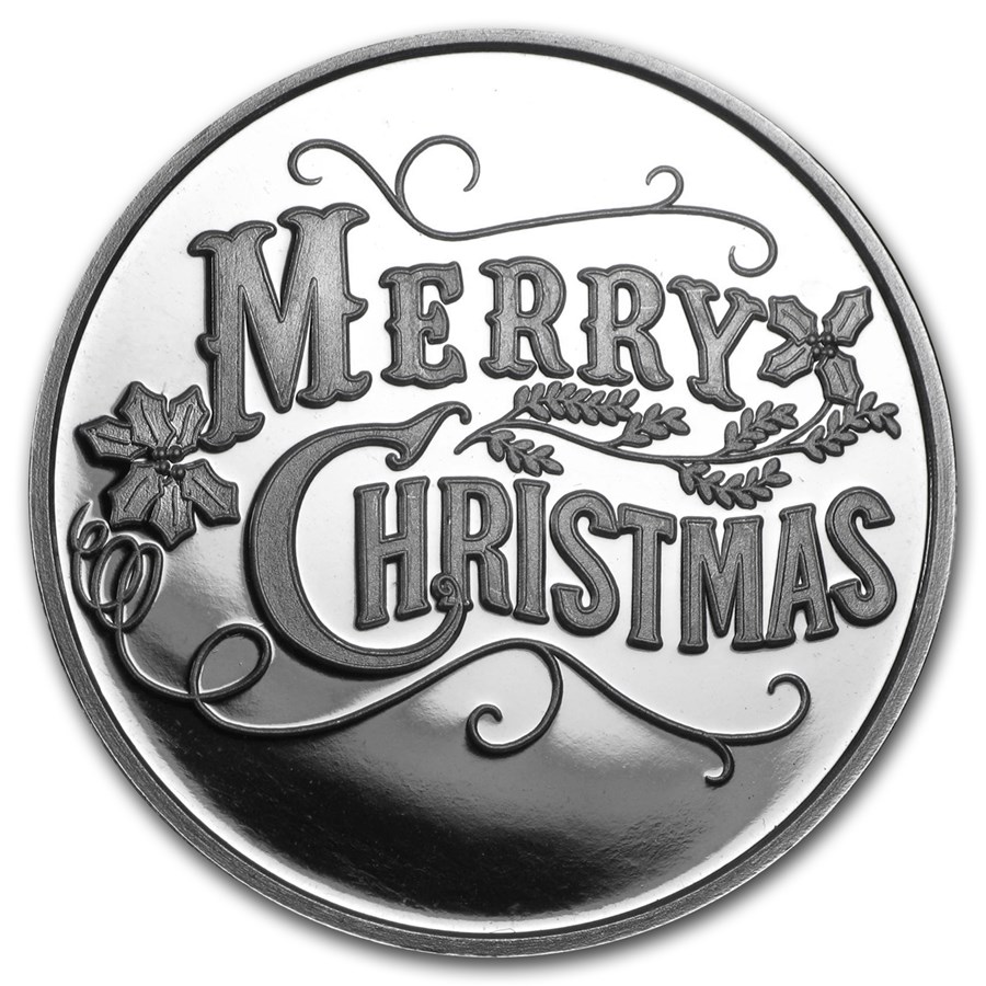 Buy 1 oz Silver Round 2015 Merry Christmas APMEX