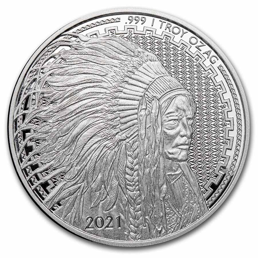 Buy 1 oz Silver Round - 2021 Liberty Trade Buffalo | APMEX