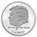 1 oz Silver Round - 45th U.S. President - Donald J. Trump