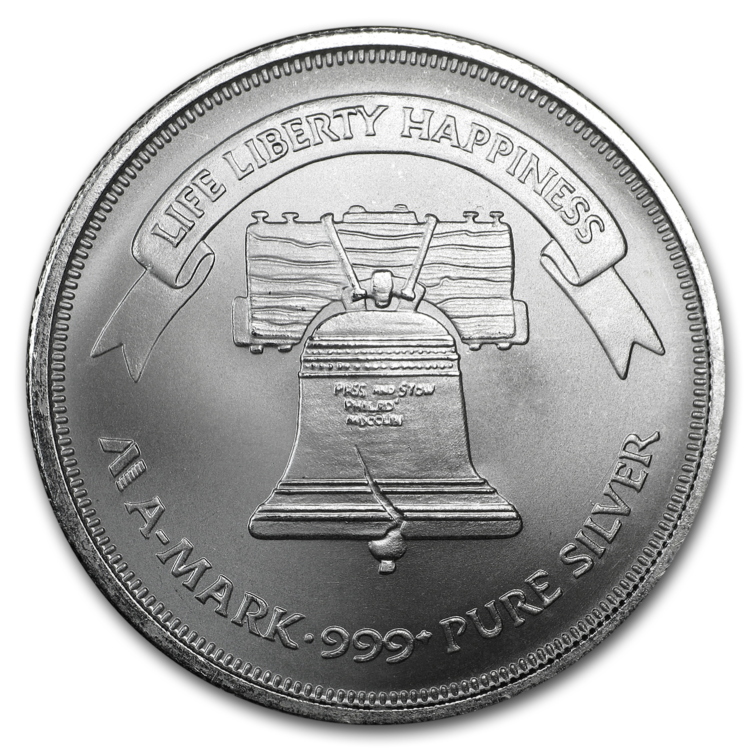 Buy 1 oz Silver Round A Mark Liberty Bell APMEX