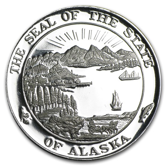 Buy 1 oz Silver Round - Alaska Fur Rendezvous (1990) | APMEX