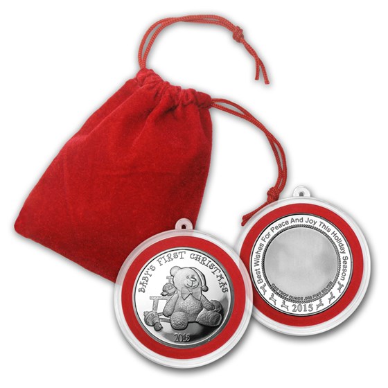 Buy 1 oz Silver Round Baby's First Christmas APMEX