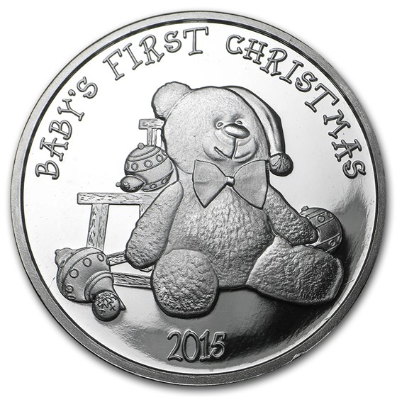 Buy 1 oz Silver Round Baby's First Christmas APMEX